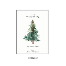 Cargar imagen en el visor de la galería, Tarjetas navideñas sencillas (papel textura)