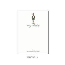 Cargar imagen en el visor de la galería, Tarjetas navideñas sencillas (papel textura)