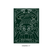 Cargar imagen en el visor de la galería, Tarjetas navideñas sencillas (papel textura)