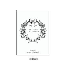 Cargar imagen en el visor de la galería, Tarjetas navideñas sencillas (papel textura)