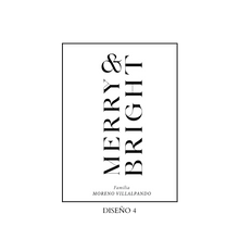 Cargar imagen en el visor de la galería, Tarjetas navideñas sencillas (papel textura)