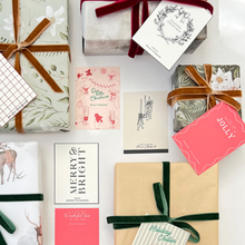 Cargar imagen en el visor de la galería, Tarjetas navideñas sencillas (papel textura)