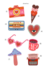 Cargar imagen en el visor de la galería, Tarjetas corte láser Valentine&#39;s
