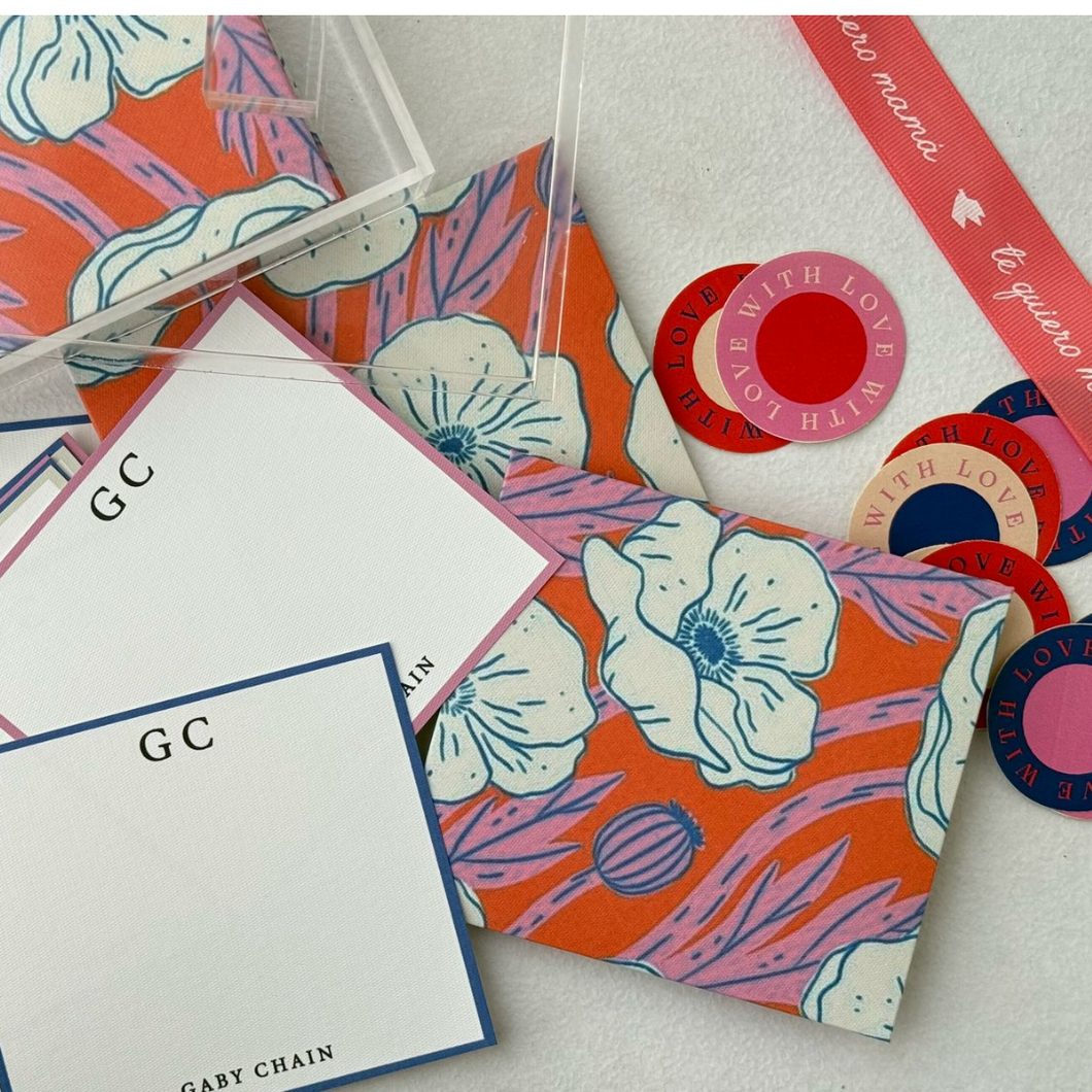 Notecards caja acrilico