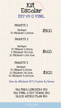 Cargar imagen en el visor de la galería, Kit escolar - diseño personalizado
