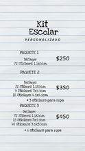 Cargar imagen en el visor de la galería, Kit escolar - diseño personalizado
